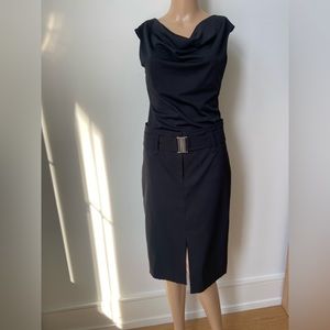 Bedo black pencil skirt and sleeveless top